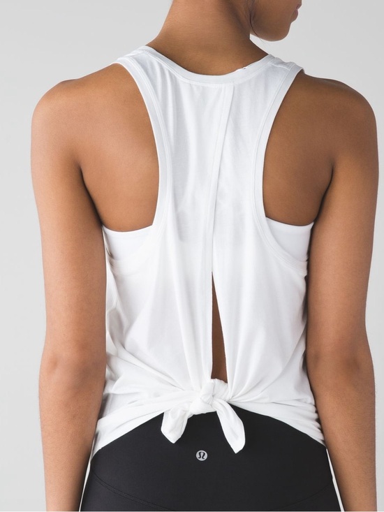 lululemon athletica Tops - Lululemon All Tied Up Tank (Pima Cotton)
White Sz 6